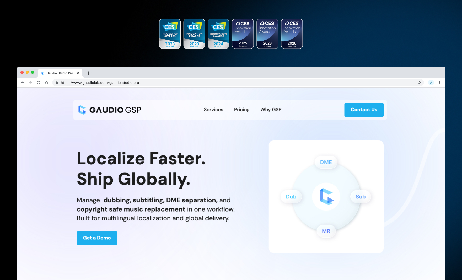 Gaudio Studio Pro for Fast Content Localization