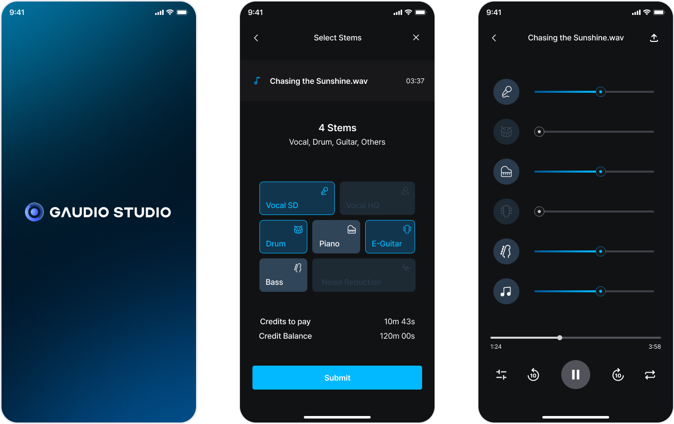 Gaudio Studio App